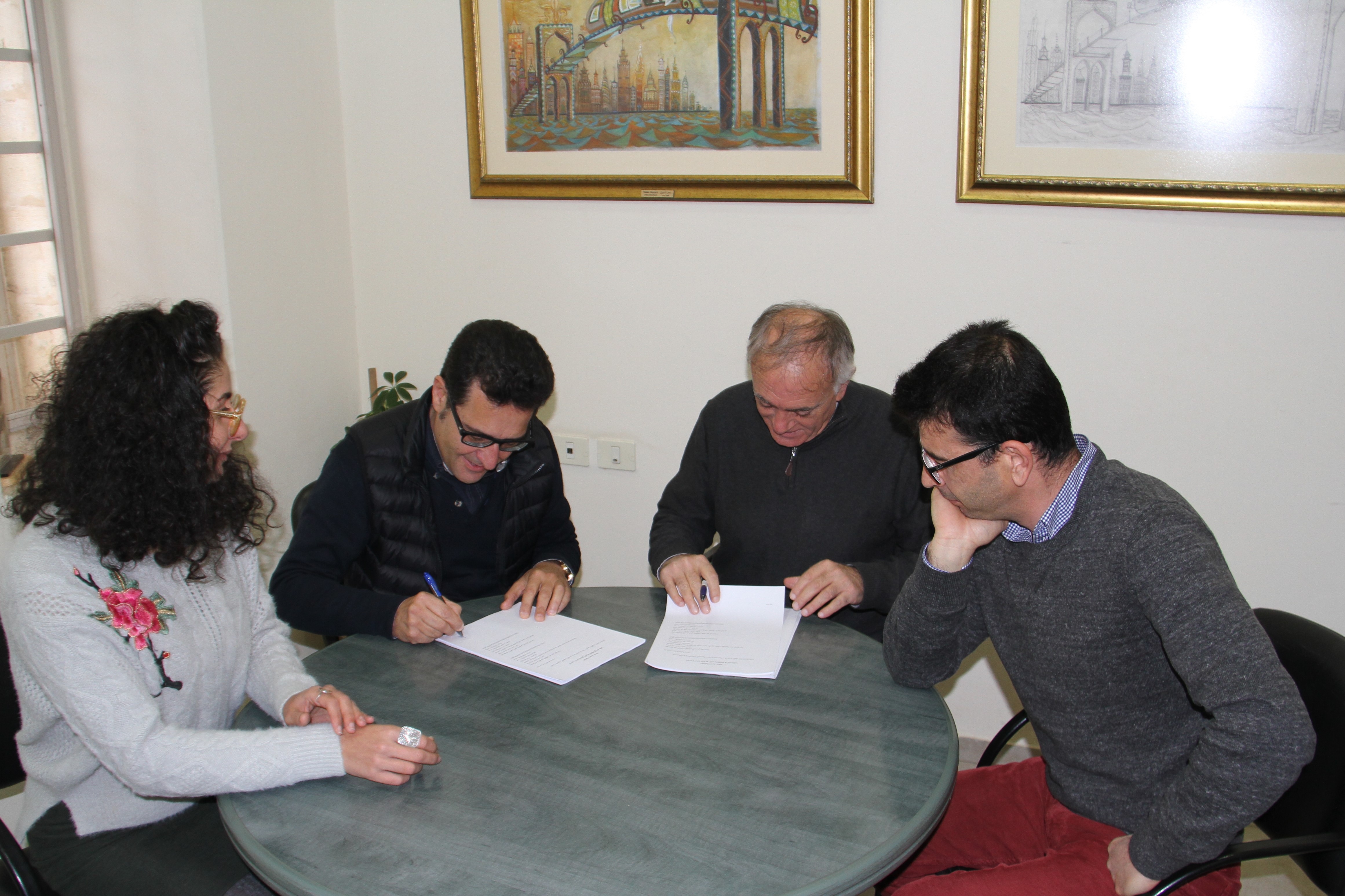 Signing the Grant Agreement with Al Ma’mal Foundation for Contemporary Art